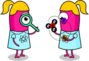 It's true - Meg can hold an atom as easily as a magnifying glass.